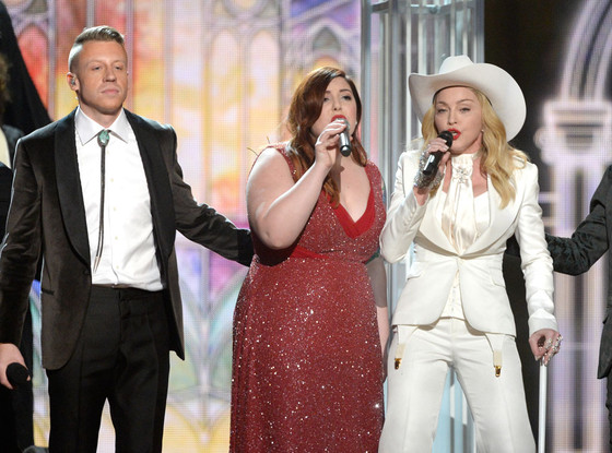 Macklemore, Mary Lambert, Madonna, Ryan Lewis, Grammy Awards Macklemore, Mary Lambert, Madonna, Ryan Lewis, Grammy Awards